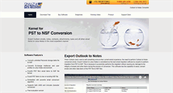 Desktop Screenshot of exportoutlooktonotes.net