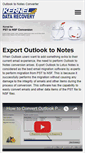 Mobile Screenshot of exportoutlooktonotes.net