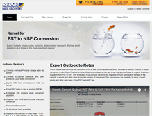 Tablet Screenshot of exportoutlooktonotes.net